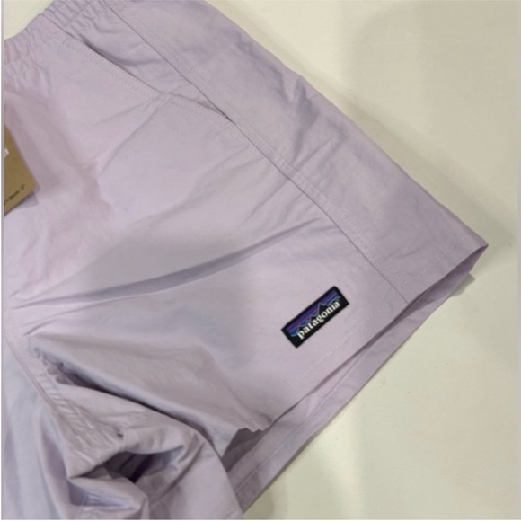 Patagonia Women's Size Large 5” Baggies Shorts Foxglove Purple Lavender NWT - Picture 4 of 9